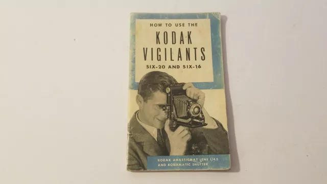 Vintage How To Use Kodak Vigilants Booklet Six-20 Six-16 Camera Guide G2