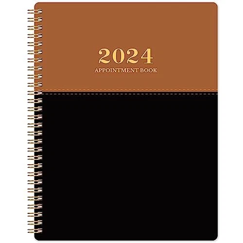 2024 APPOINTMENT BOOK January 2024 to December 2024 Daily Hourly