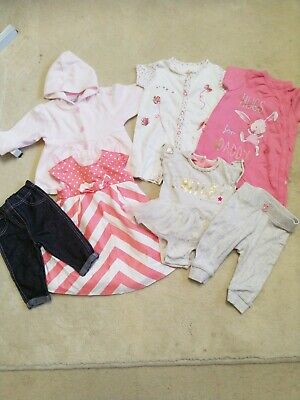 BABY GIRLS BUNDLE OF SUMMER CLOTHING AGE 0-3 MONTHS Good Condition No Marks