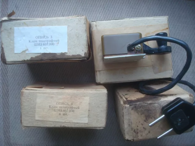 Telegraph Schlüssel Morse Key from Soviet Army, Small CW Key Miniature