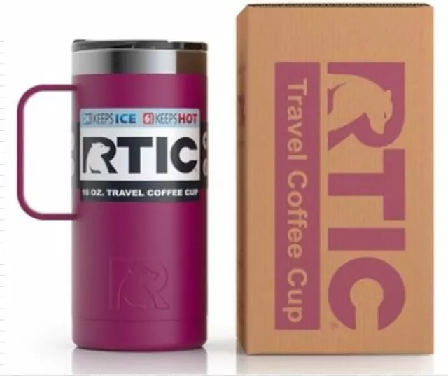 RTIC 16 Oz Stainless Steel Travel Coffee Cup Vacuum Insulated Tumblers/Mugs 8