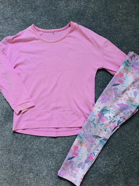 ❤️ Pacchetto enormi top e leggings per ragazza 3-4 anni X18 Mix & Match❤️ 6