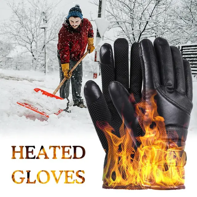 Men Women Winter Electric Heated Gloves USB Power Hand For Ski Warmer M4J7