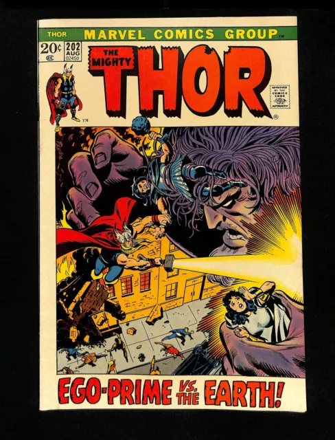 Thor #202 VF 8.0 Marvel 1972