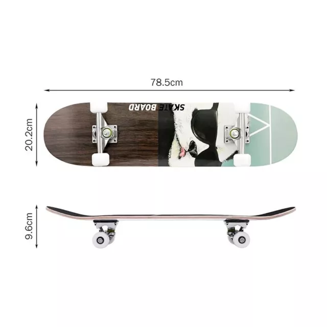 Skateboard Skate Board Longboard Komplettboard Holzboard 20x78,5cm B-Ware 2
