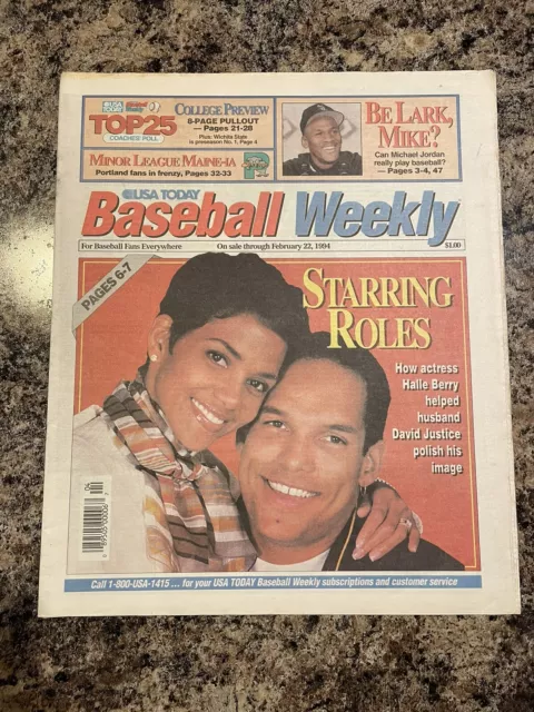 1994 USA TODAY BASEBALL WEEKLY Newspaper MICHAEL JORDAN. Newsstand