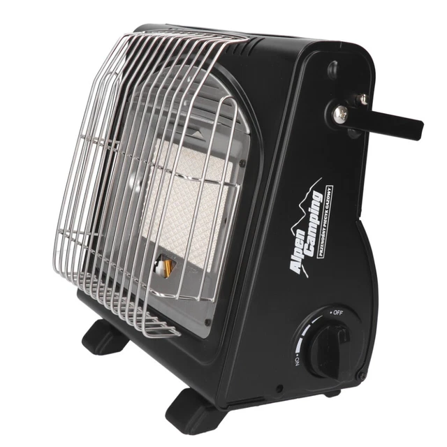 2in1 Tragbare Gasheizung Camping Gaskocher Propan-Butan Gasheizung Keramik 1,7KW 3