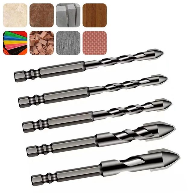 Lot De 5 Fraises Coniques à Dégagement Rapide, Tige Hexagonale De 6,35