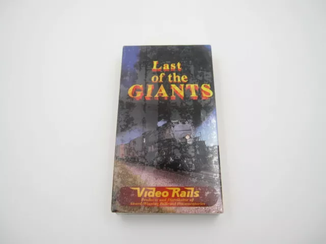 New Sealed Vintage Last of the Giant Video Rails Locomotive VHS Tape