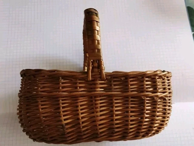 Panier en osier pour poupée, berceau pour poupée, cadeau de Noël pour