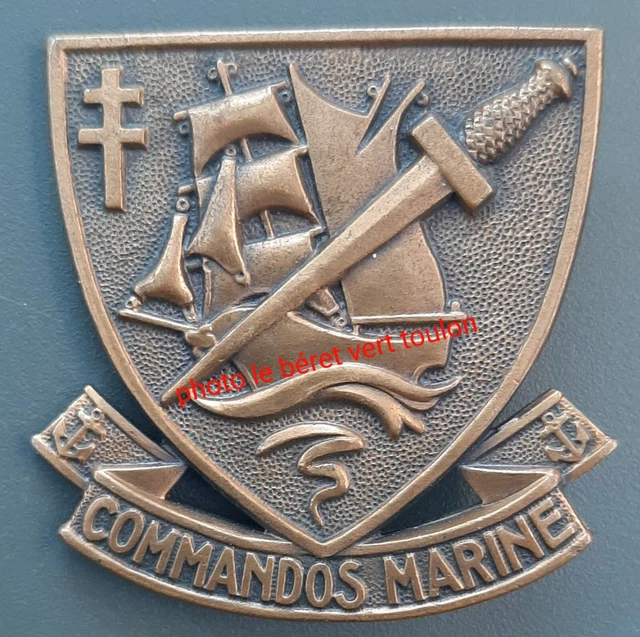 INSIGNE DE BERET Commando Marine Chauvet 1943 Arthus Bertrand EUR 20,00 - FR