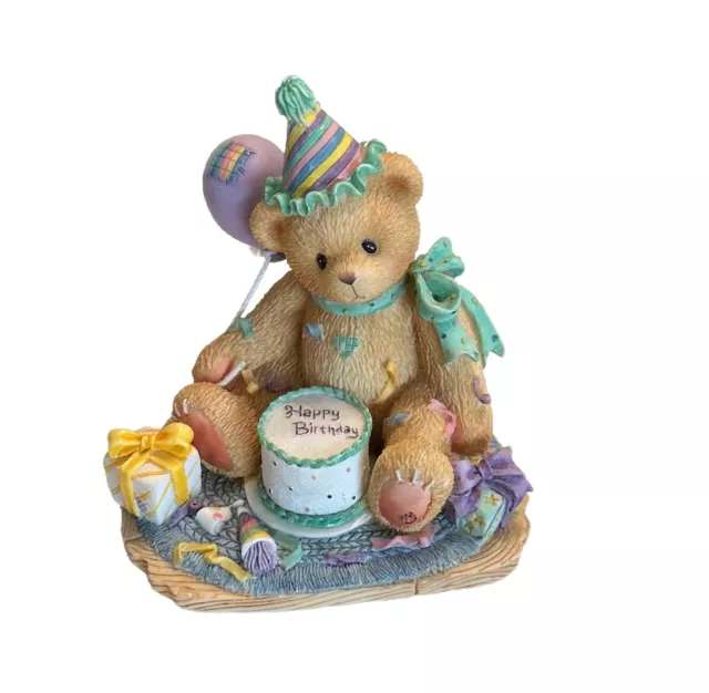 Enesco Cherished Teddies You're The Frosting On The Birthday Cake Bear 1997