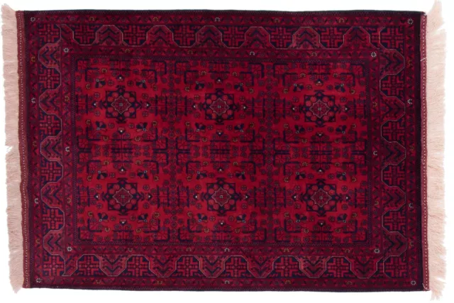 Afghan Belgique Gift Khal Hoodie Mohammadi Carpet Hand Knotted 100x150 Braun