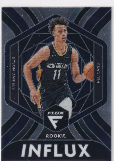 2022-23 Panini Flux NBA Basketball No. 9 Dyson Daniels Influx Rookie