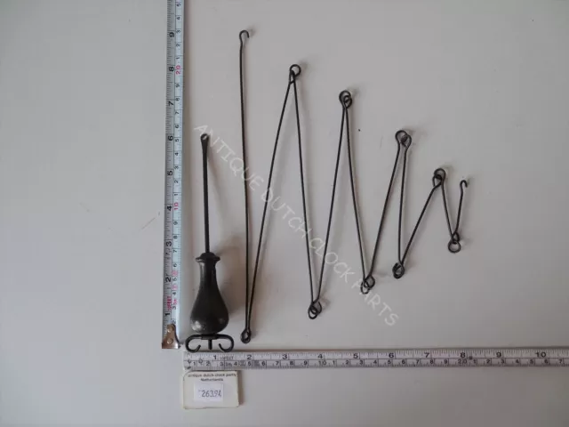 Foldable Rod And Black Pendulum Lead For French Morbier Or Comtoise Clock Foldable Rod And Black Pendulum Lead For French Morbier Or Comtoise Clock