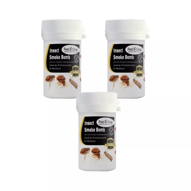 3 Smoke Insect Pest Control Bomb Cockroach Moth Ant Flea Bed Bug Fly Wasp Killer 3