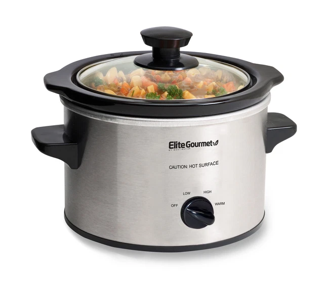 MST-250XS 1.5-Qt. Mini Slow Cooker, Stainless Steel