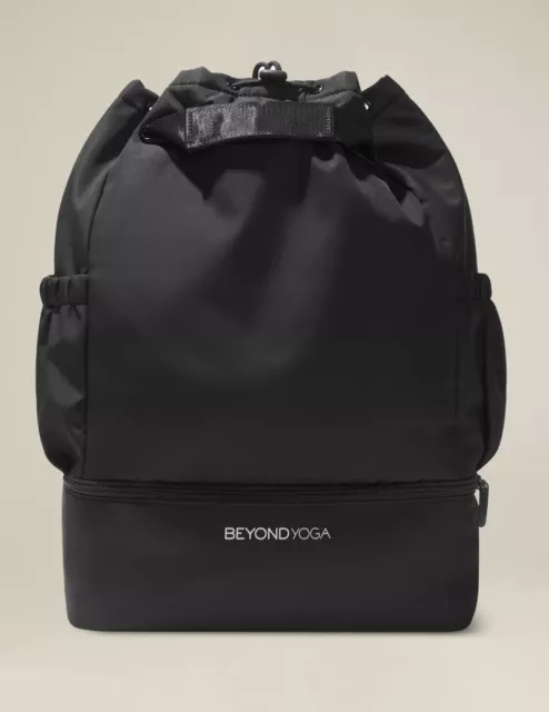 Beyond Yoga Convertible Gym Bag Black New In Sealed Bag Backpack Tote Pockets