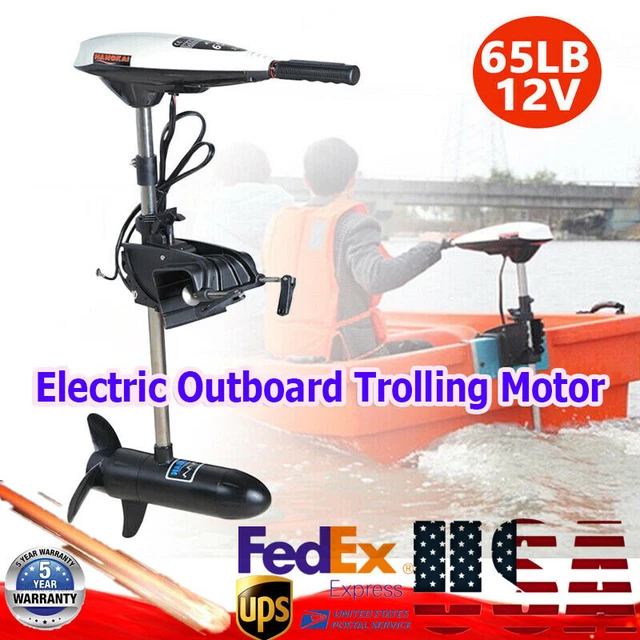 65LBS Heavy Duty Electric Outboard Trolling Motor for Fisher Boat Kayak 660W New