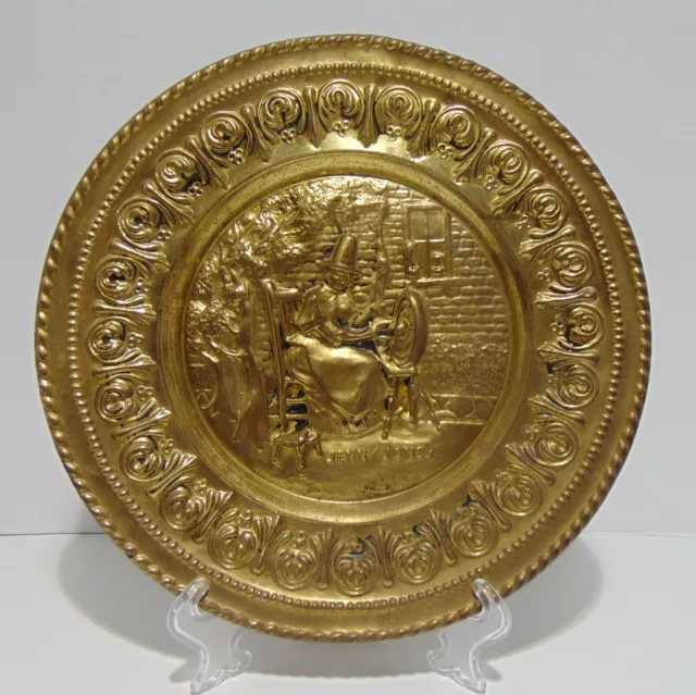 Peerage Brass Wall Plate Jenny Jones Made In England