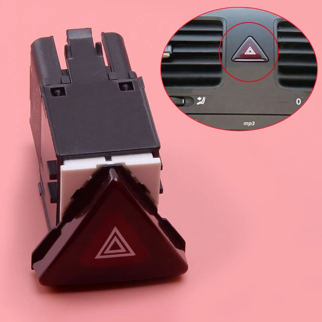 1x Interrupteur Bouton de Warning Feux de Detresse pour VW Jetta Golf MK5 GTI