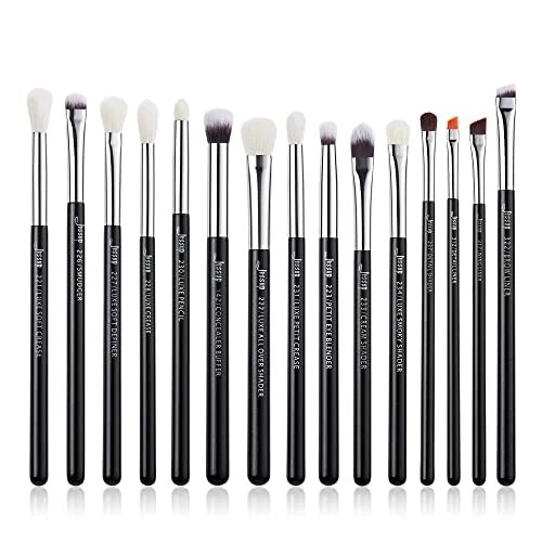 Jessup 15Pz Pennelli per trucco professionale Set pennelli Strumenti cosmetic...