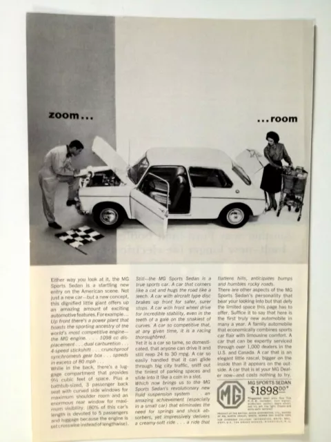1964 MG Sports Sedan Print Ad