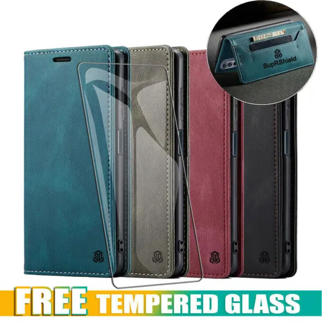 For Motorola Moto G62 5G Wallet Leather Case Shockproof Magnetic Cover