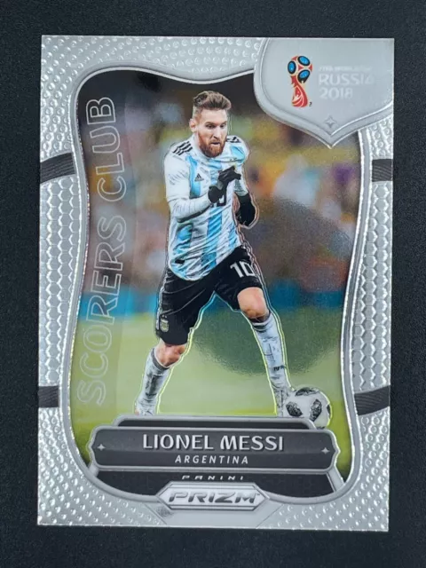 Lionel Messi Argentina 2018 Panini Prizm Copa Mundial de la FIFA Club de goleadores #SC-1