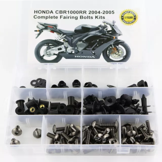 Fairing Bolts Kit Bodywork Screws Fit For 2004 2005 Honda CBR1000RR Titanium