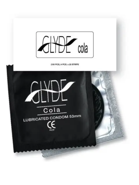 Glyde Flavoured Cola Bulk Vegan Condoms 50 Condoms