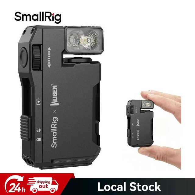 SMALLRIG RECHARGEABLE MINI EDC Flashlight, 400 Lumens Magnetic Pocket ...