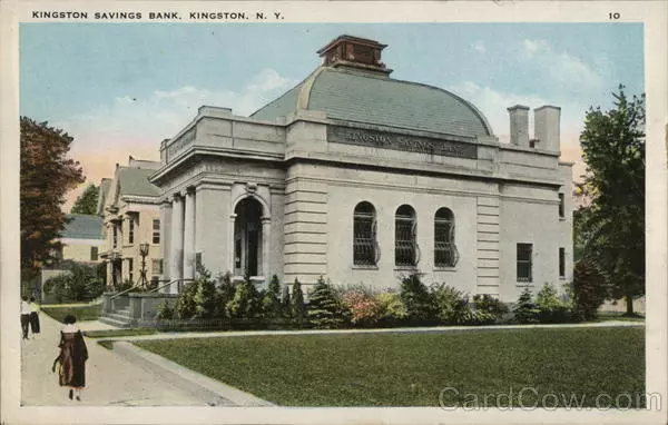 Kingston Savings Bank,NY Ulster County New York J. Ruben Publisher Postcard