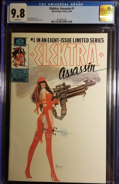 ELEKTRA-ASSASSIN MARVEL/EPIC COMICS 1986 ISSUE #1 CGC 9.8 WP(Marvel)