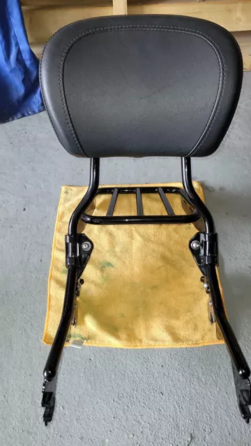 HoldFast Sissy Bar for Harley Davidson Softail. Includes backpad and sport rack.
