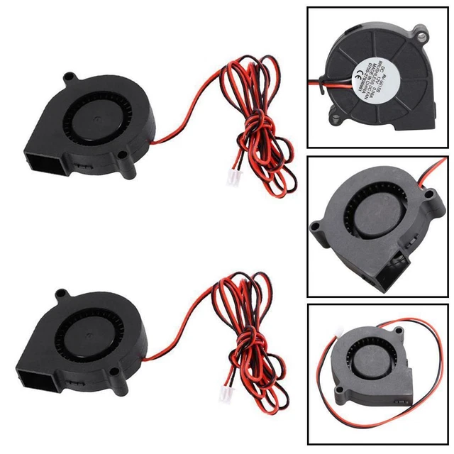Plastic Mini Blower Fan DC 12V 2Pin Brushless IDE Cooling Fan 5cm 50x50x20mm NP