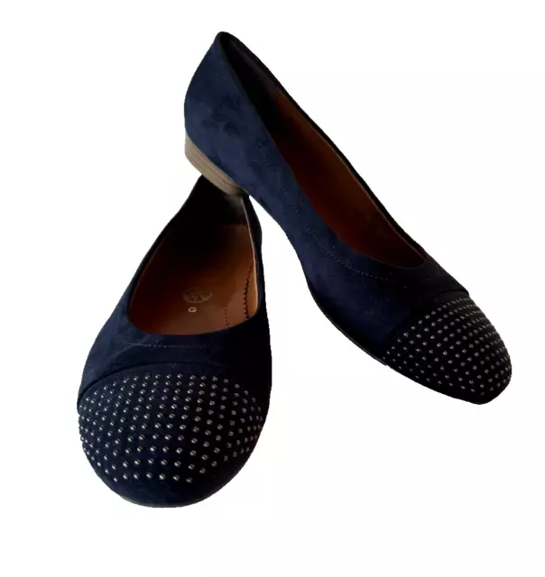 LUFTPOLSTER JENNY BY ARA Size 7.5 G Beige Suede Leather Low Wedge Comfort Shoes 11.99 PicClick UK