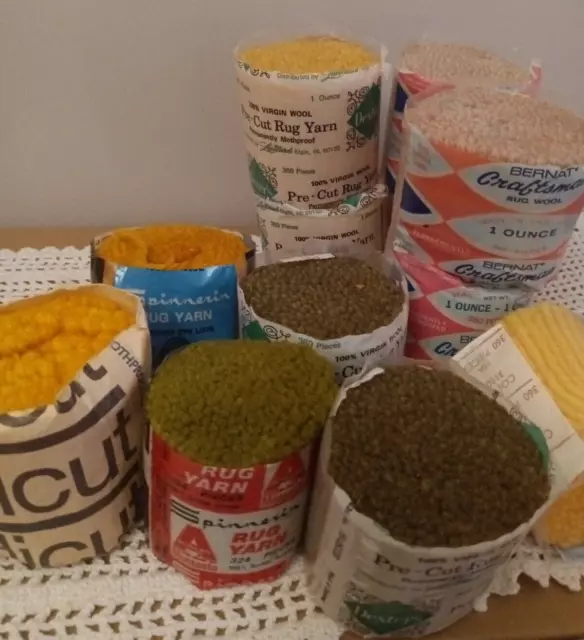 Lote de 12 marcas mixtas de color Bernat Readi corte spinnerin