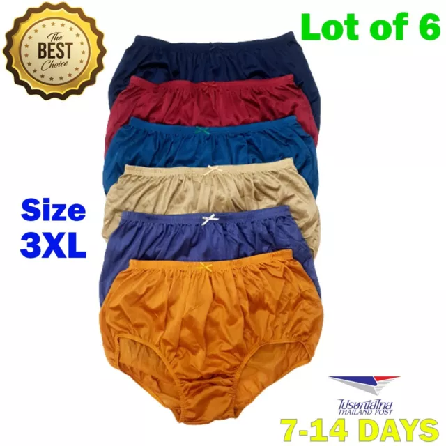 Lot of 6 VTG Plus Size XXL Sheer Transparent Silk Nylon Panties Men Women  Full C