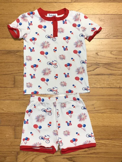 Smockingbird Patriotic Pima Cotton Pajamas/Outfit Size 6
