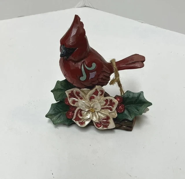 Jim Shore Heartwood Creek Christmas Winter Wonderland Cardinal Figurine 6001423