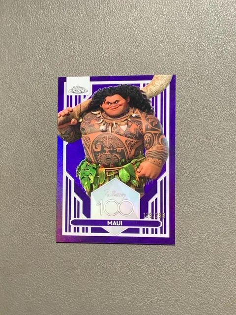2023 TOPPS CHROME Disney100 Maui Purple Refractor 129/299 $1.41