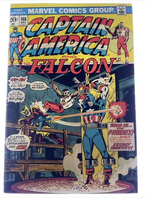 Captain America & the Falcon #168 1st App of Helmut Zemo Marvel Comics Dec 1973