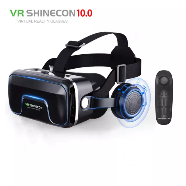 3D Glasses Virtual Reality Helmet VR Headset Bluetooth Remote Control Game Hot