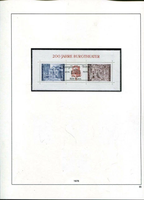 Österreich 1966 - 1980 gest. Sammlung in SAFE falzlos Vordruckalbum