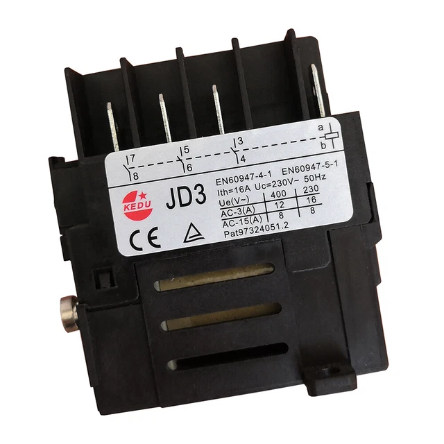JD3 JD4 Elektromechanische Relais Schakelaar voor Elektrische Power Tool KEDU 8Pins 10Pin 16A 230V 400V (JD3-230V 8Pin