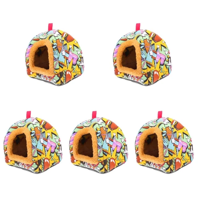 5x Kleine Tiere Tragbare Guinea Pig Winter Hideout Guinea Pig Bett Für Hamster