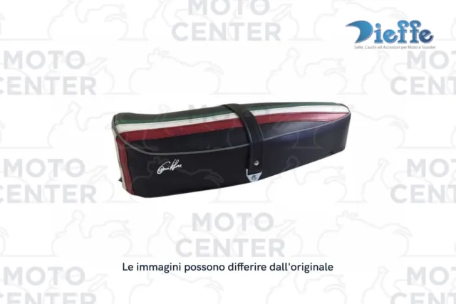 Selle Noir Tricolore PIAGGIO VESPA 50 - 125 Printemps ET3 A 2 Sièges Sans