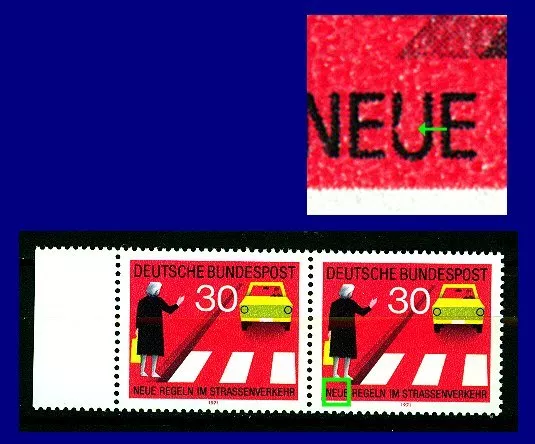 673 I ** (Neue Regeln im Straßenverkehr) Paar mit Vergleichsstück