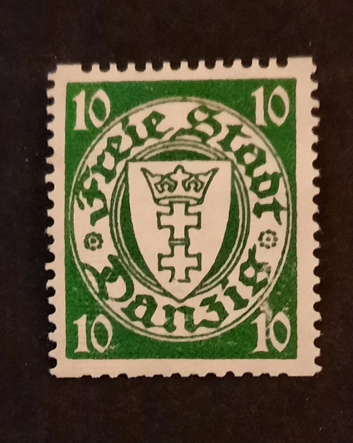 Danzig Wappen im Oval (I) Rollenmarke 10Pf 1935 Mi-Nr. 194 D, Beschreibung lesen
